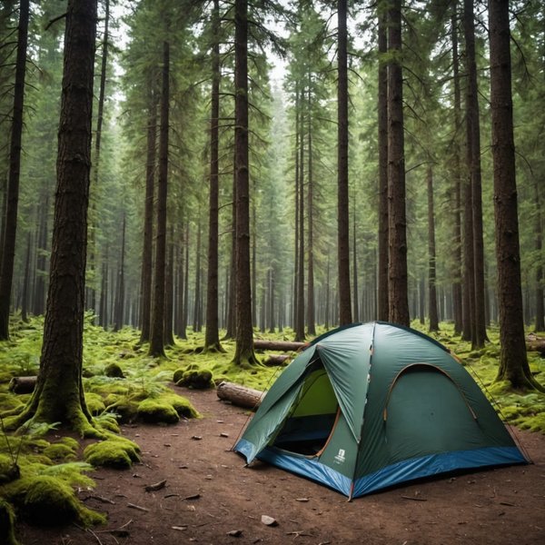 Quels sont les conseils pour camper en sécurité dans des zones de forêts avec animaux dangereux?